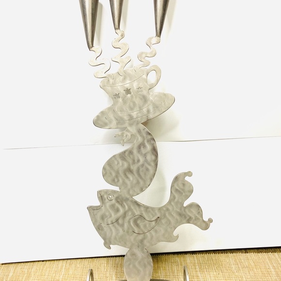 Amy's Ark Hess Stainless Steel Candlestick Fish - Picture 2 of 10